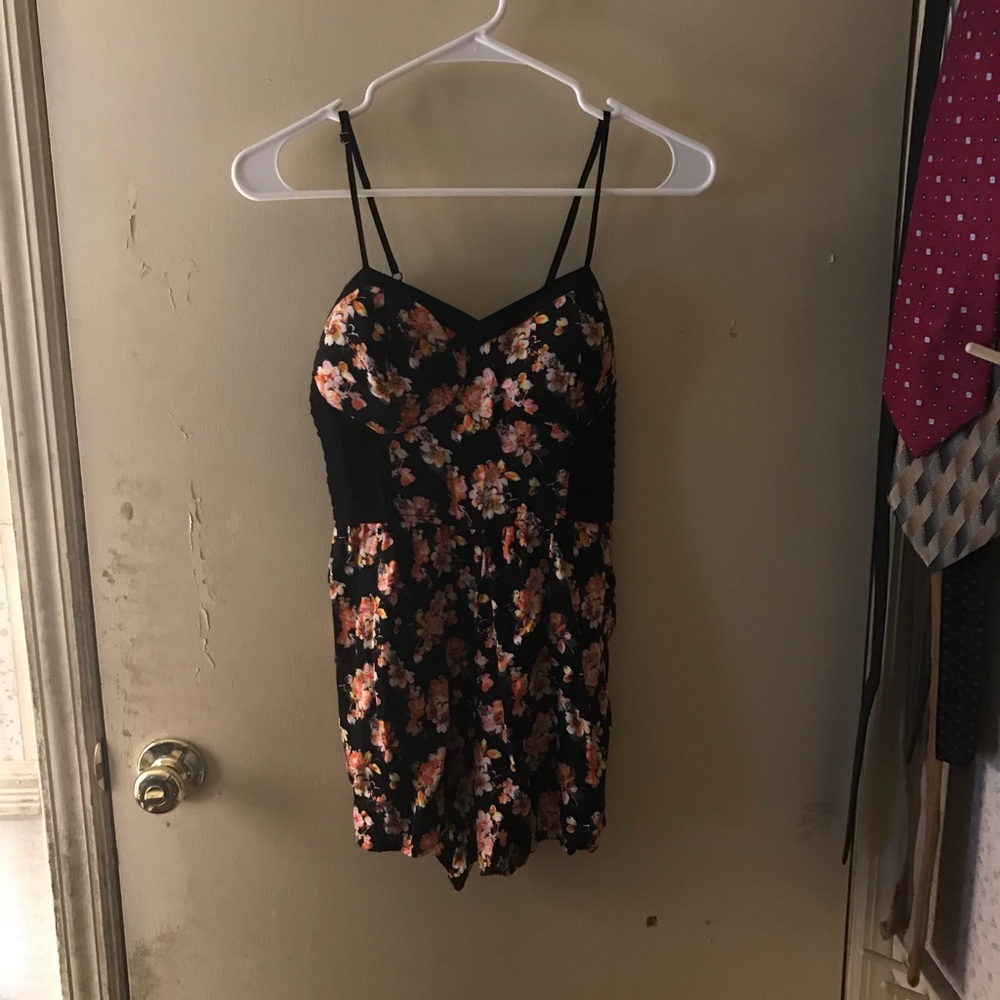 Floral Print Romper